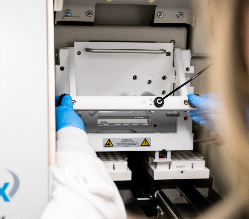 Photo showing OPCAL equipment used as part of the cell therapy manufacturing process by CBM